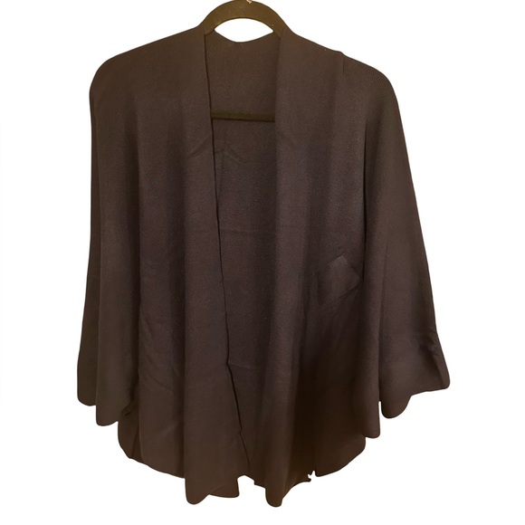 NWT PULI Women's Shawl Wrap Open Front Poncho Sweater for Spring Fall Winter - Picture 6 of 6